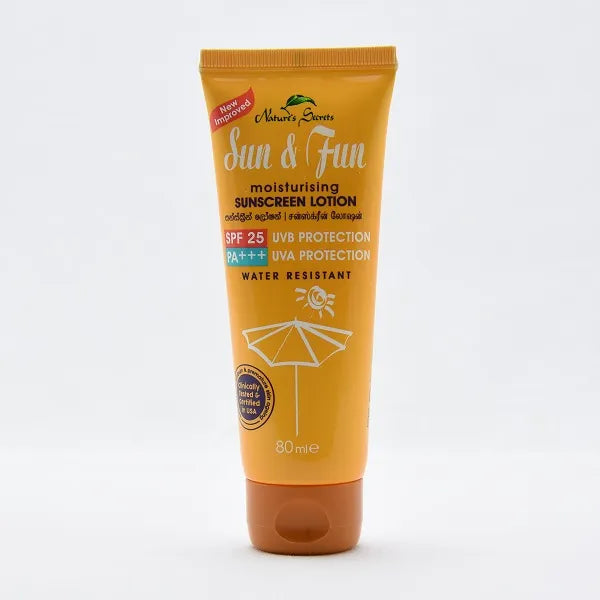 Nature'S Secret Sunscreen Moisturising Lotion Sun & Fun Spf25 80Ml