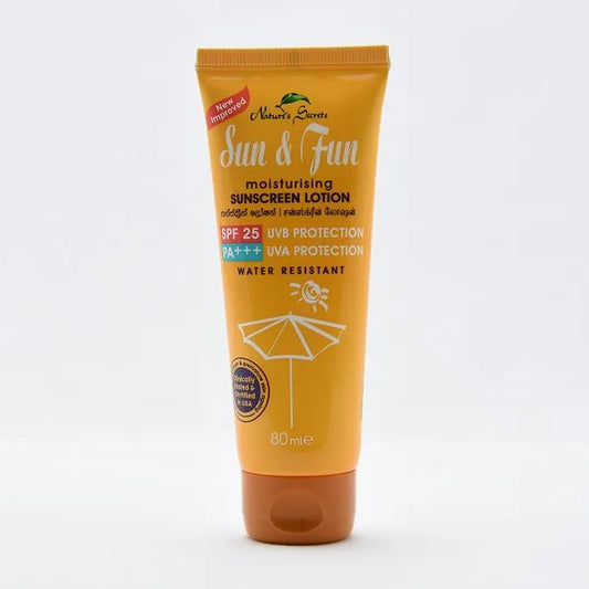 Nature'S Secret Sunscreen Moisturising Lotion Sun & Fun Spf25 80Ml