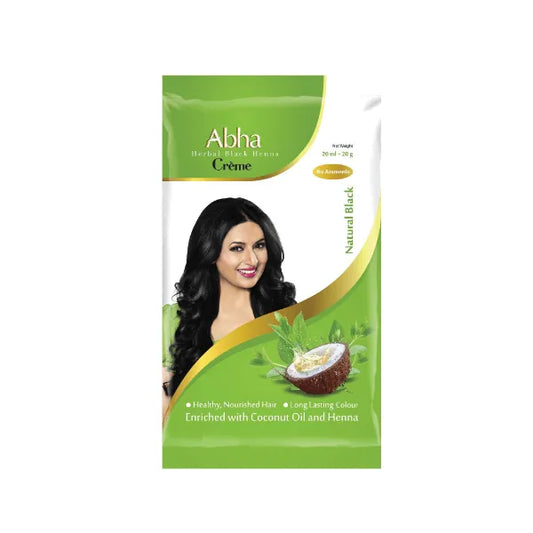Abha Henna Herbal Black Creame 21G