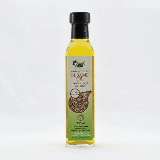 Coconut Miracle Organic Sesame Oil Glass 250Ml