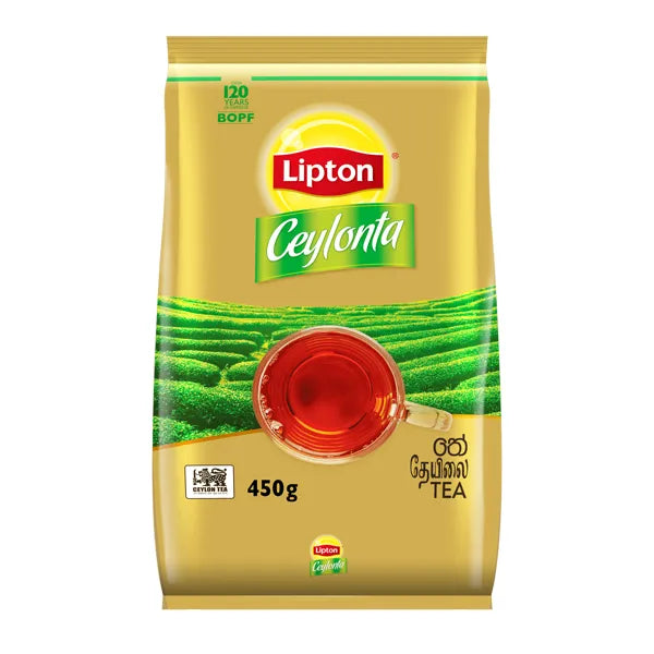 ලිප්ටන් සිලෝන්ටා කළු තේ පෝච් 450G