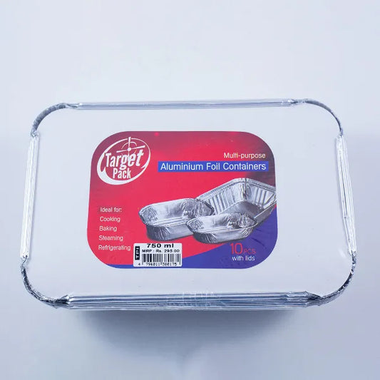 Target Pack Aluminium Foil Container 750Ml 10Pcs