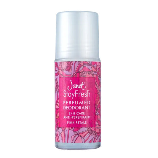 Janet Perfumed Deo Roll On Pink Petals 50Ml