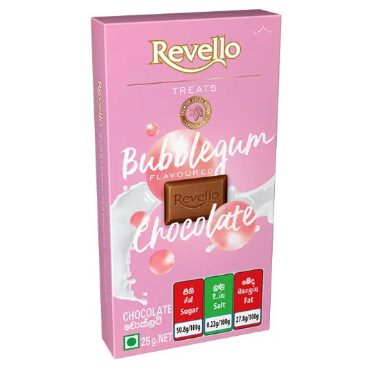 Revello Treats Bubble Gum Chocolate 25G