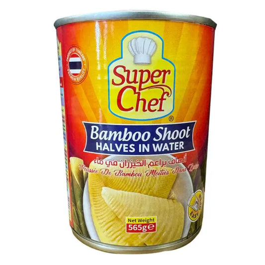 Super Chef Bamboo Shoots Halves In Water 400G