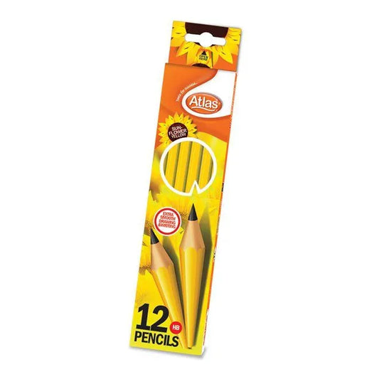 Atlas Sunflower Yelow Pencil Pack Of 12